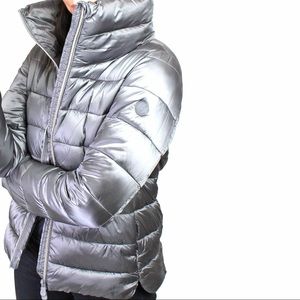 HP💫👌 NWT VEGAN Puffer Iris Jacket Mid Grey Size 1